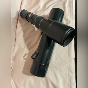 vintage Spiratone 400mm f/6.3 telephoto lens